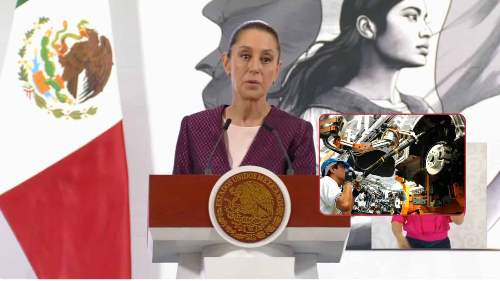 Cero aranceles para autopartes mexicanas exportadas a Estados Unidos, confirma Sheinbaum