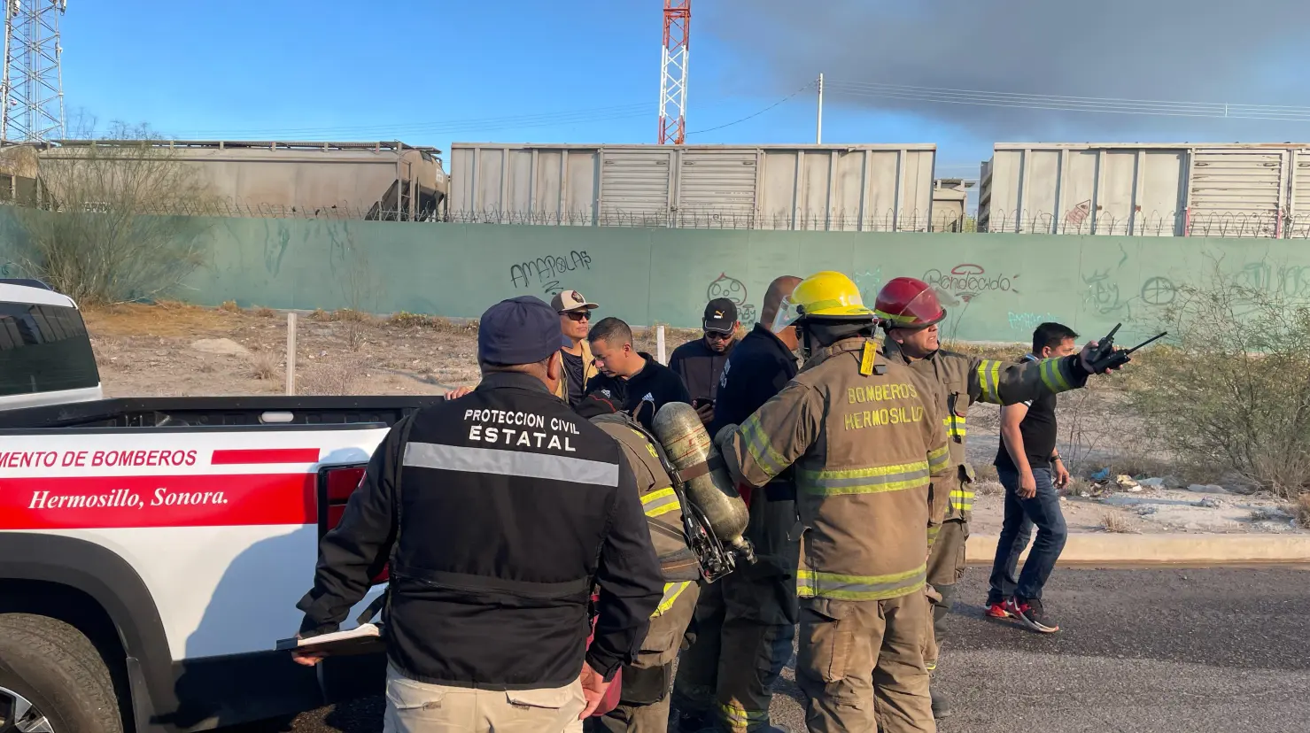 Por fuerte incendio en Sonora se activa protocolo de seguridad