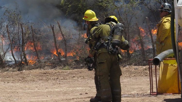 Bomberos de Cajeme advierten riesgos de incendios por sequía