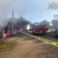 Etchojoa en foco rojo por incendio a casa habitación
