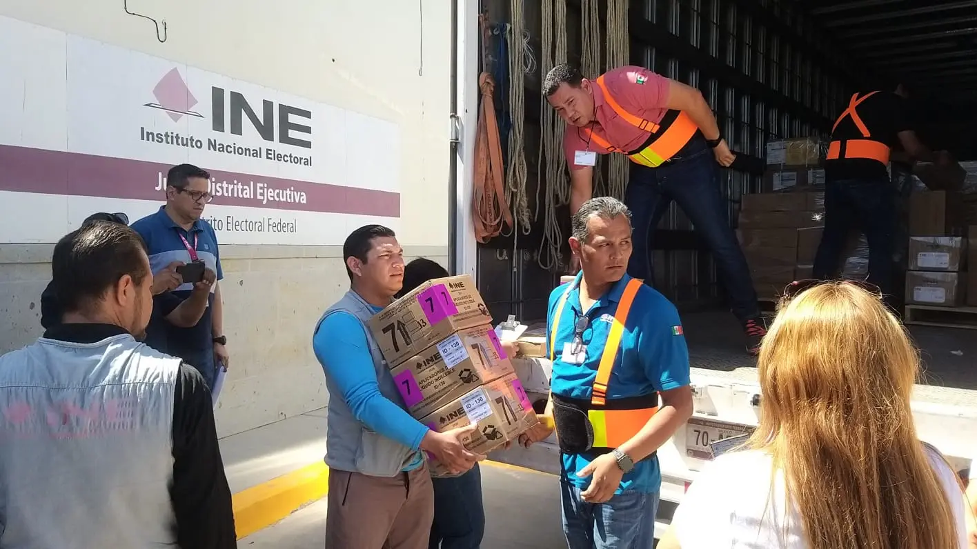 Llegan boletas electorales a Navojoa