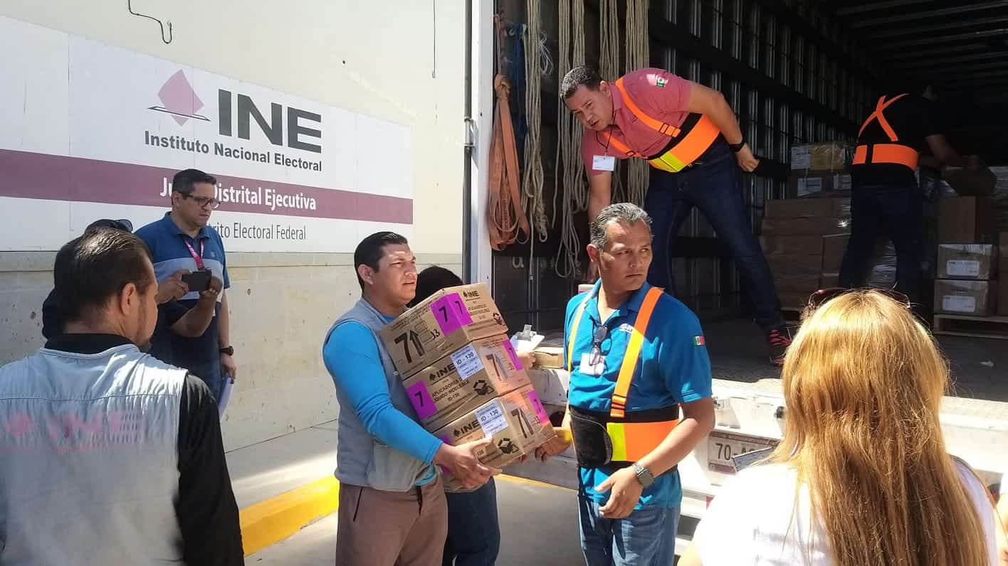 Llegan boletas electorales a Navojoa