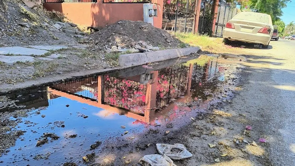 Vecinos de la colonia Jardines del Valle exigen reparación de aguas negras