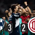 Monterrey se lleva el primero con victoria 3-2 sobre Toluca