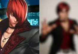 Así se vería Iori Yagami de The King of Fighters en la vida real, según la inteligencia artificial