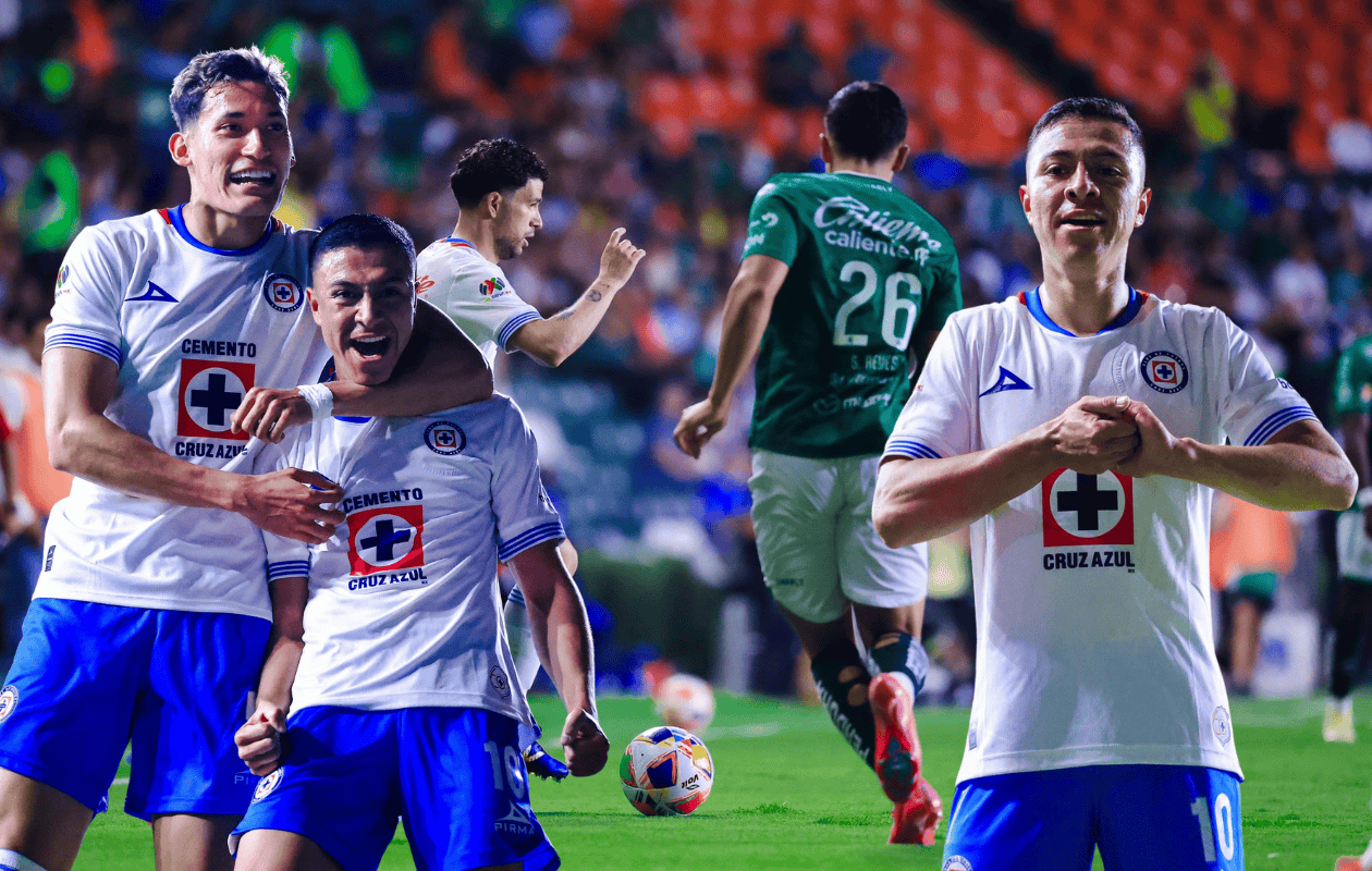 Cruz Azul vence 3-2 a León en la Ida de Cuartos de Final del Clausura 2025