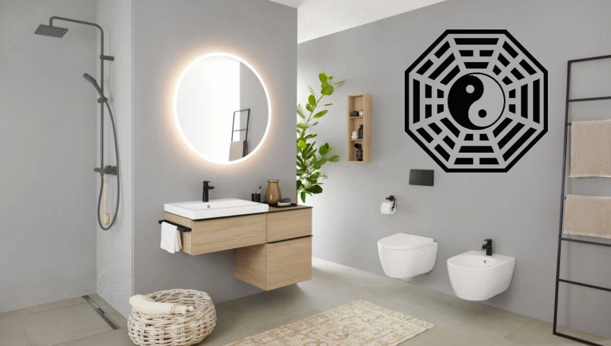 Feng Shui explica las razones para no colocar un espejo frente a la puerta del baño