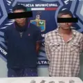 Policía Municipal de Cajeme y Marina detienen a dos por delitos contra la salud en El Portón