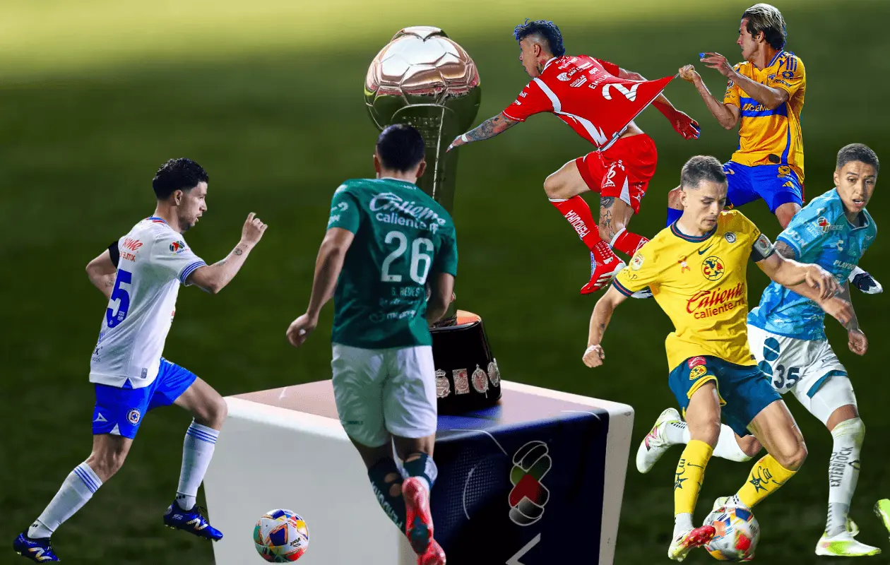 Ocho equipos luchan por el trofeo de la Liga MX.