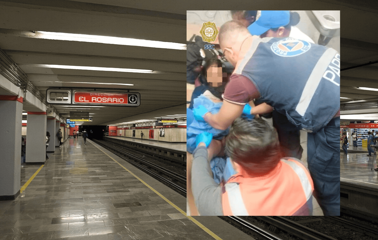 Adolescente de 13 años da a luz en estación del Metro CDMX