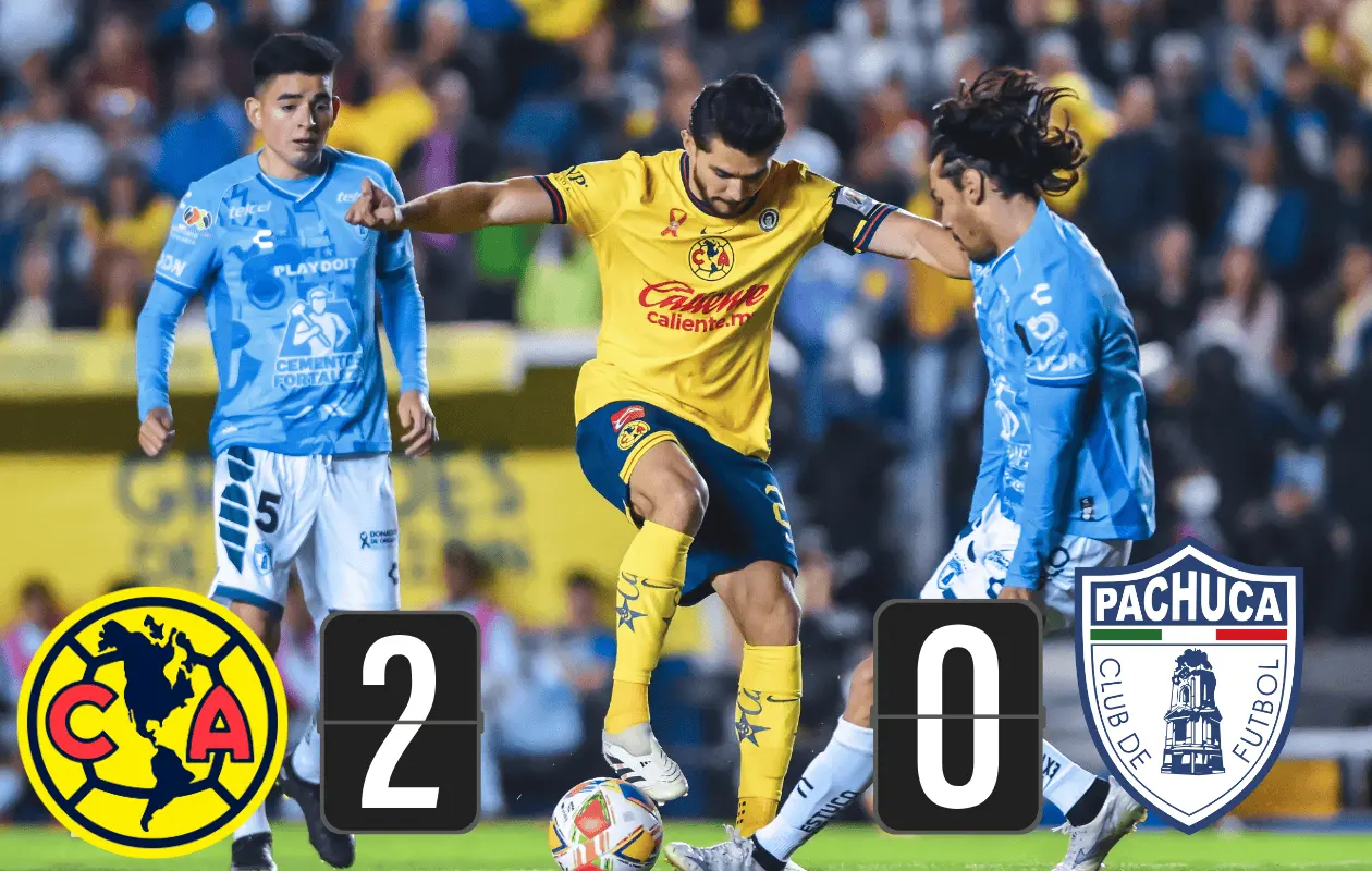 América está en Semifinales tras ganar a Pachuca 2-0