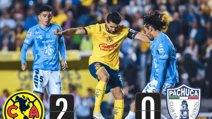 América vence 2-0 a Pachuca y avanza a semifinales América vence 2-0 a Pachuca y avanza a semifinales