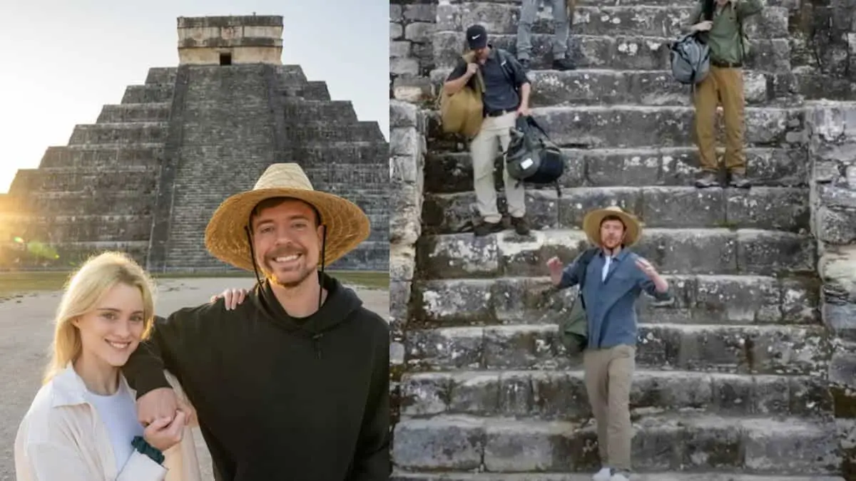Mr. Beast explora templos mayas en su reciente video; estos son todos los detalles de su visita a México