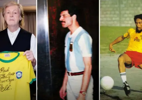 Queen, Bob Marley y otros 3 músicos que mostraron su amor por el futbol | FOTOS