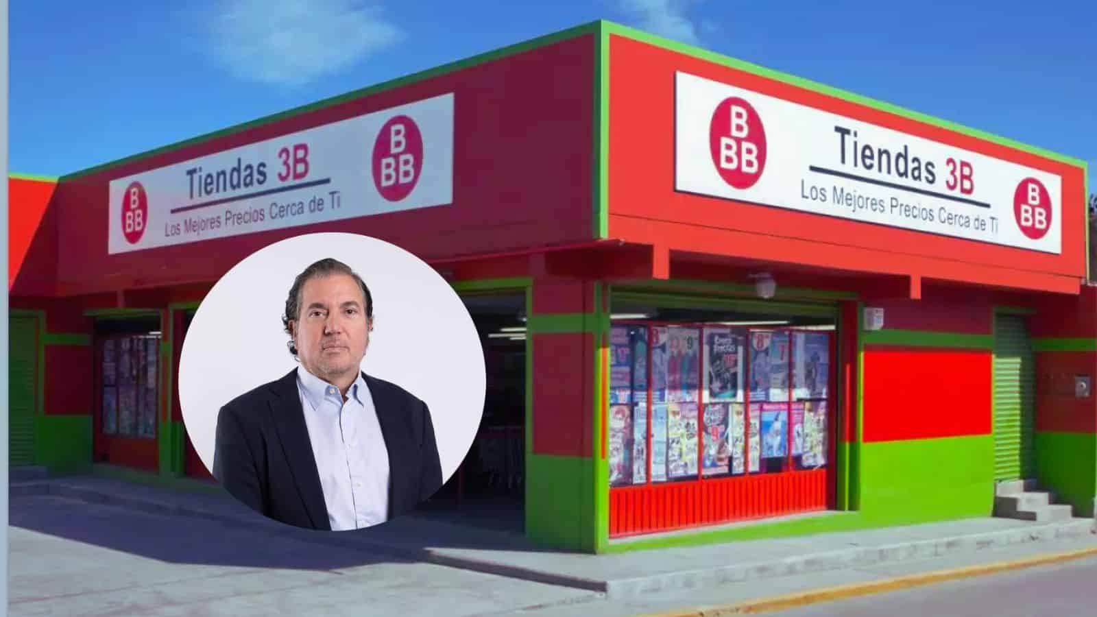 ¿Quién es el dueño de las Tiendas 3B y cuántas sucursales hay en México?