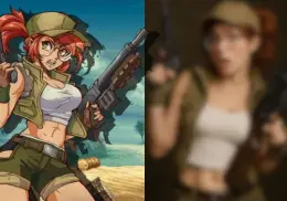 Así se vería Fio Germi de Metal Slug en la vida real según la IA
