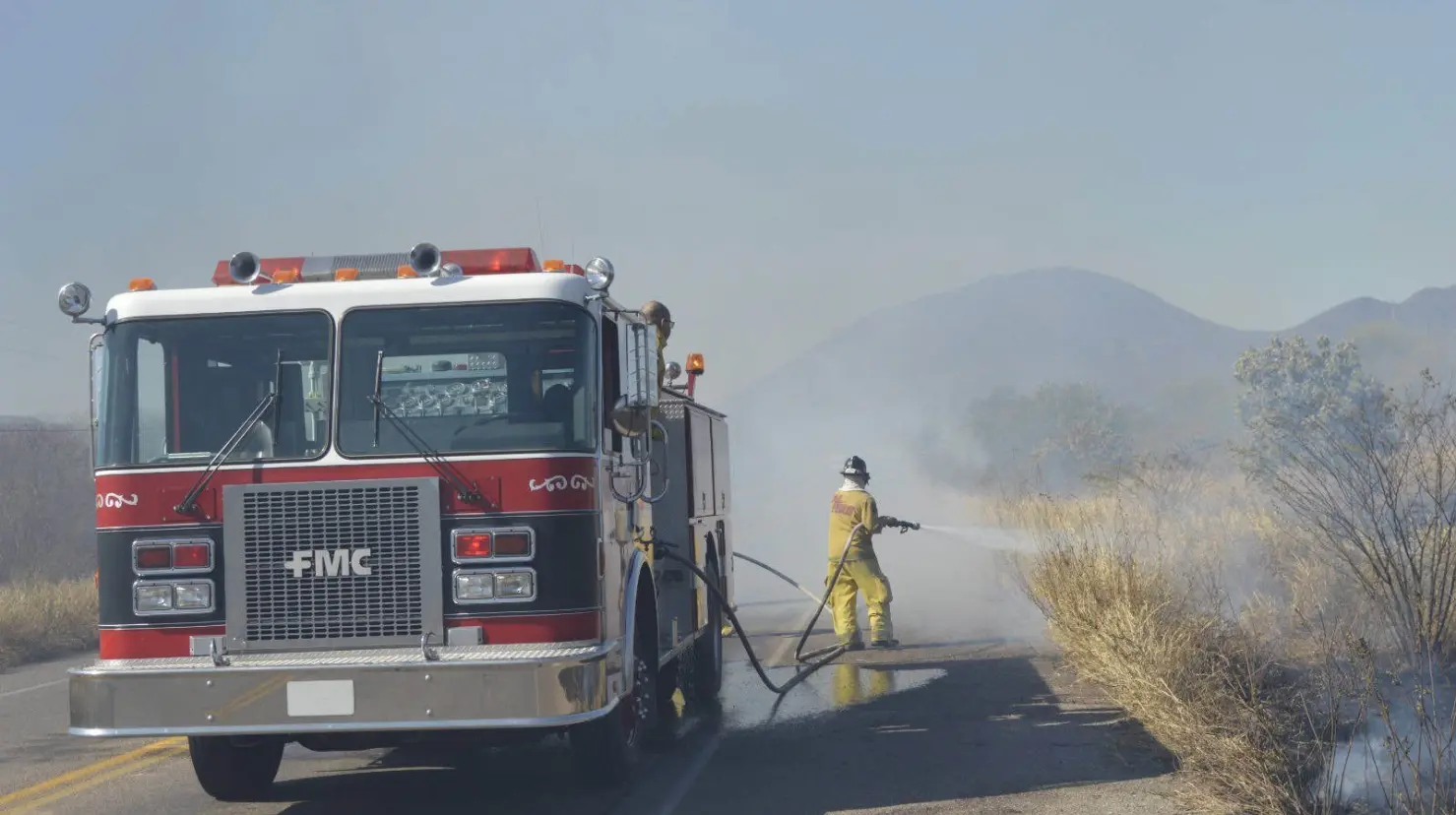 Álamos con registro de quemas de maleza, sin amenaza de incendios forestales
