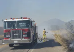 Álamos con registro de quemas de maleza, sin amenaza de incendios forestales