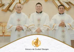 Tres nuevos sacerdotes serán ordenados hoy 13 de mayo en la Catedral de Ciudad Obregón
