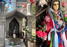Altares afuera del IMSS en Ciudad Obregón: signos silenciosos de fe y devoción