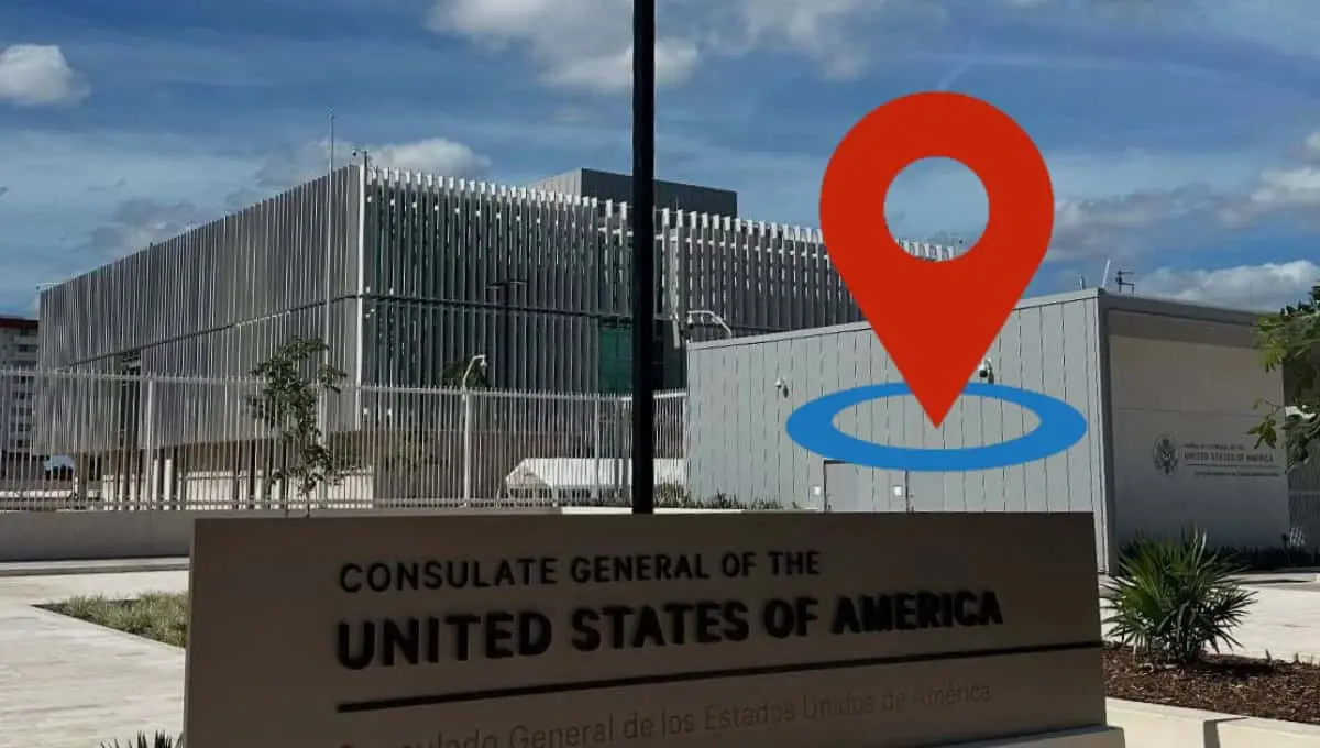 Consulado de Estados Unidos en Mérida tiene una nueva ubicación. Foto: Original