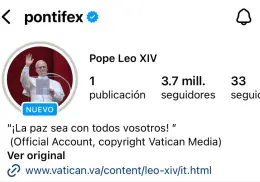 El Papa León XIV debuta en Instagram con 3.7 millones de seguidores en un solo día