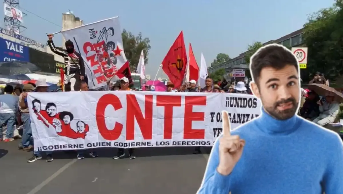 Megamarcha de maestros el 15 de mayo en la CDMX. Foto: Original