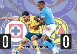 América vs Cruz Azul: termina el primer tiempo con empate a cero