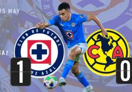 Cruz Azul vence 1-0 a América y toma ventaja en la Semifinal