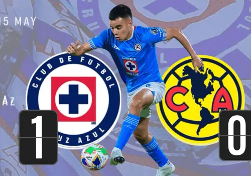 Cruz Azul vence 1-0 a América y toma ventaja en la Semifinal
