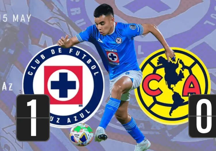Cruz Azul vence 1-0 a América y toma ventaja en la Semifinal