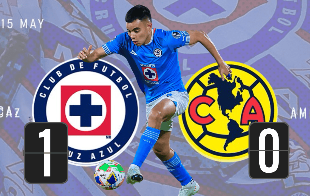 Cruz Azul vence 1-0 a América y toma ventaja en la Semifinal