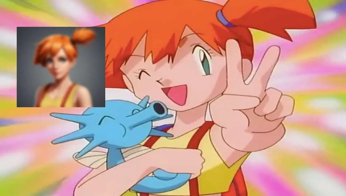IA revela cómo se vería Misty de Pokémon en la vida real. Foto: Original