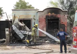 Se incendia vivienda en la Misión San Rafael, al sur de Ciudad Obregón