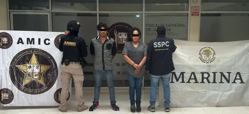 Capturan a pareja con droga en Caborca