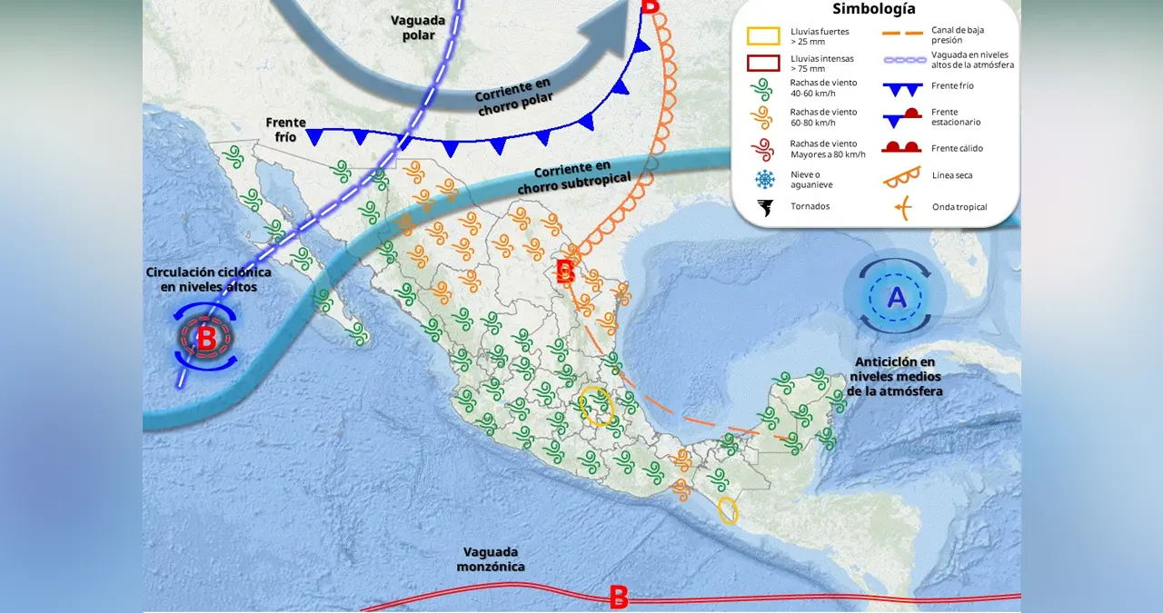 Clima en Sonora hoy 19 de mayo: Vaguada polar y frente frío; estos serán sus efectos en la entidad