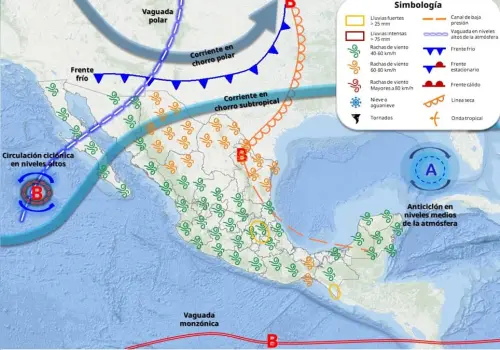 Clima en Sonora hoy 19 de mayo: Vaguada polar y frente frío; estos serán sus efectos en la entidad