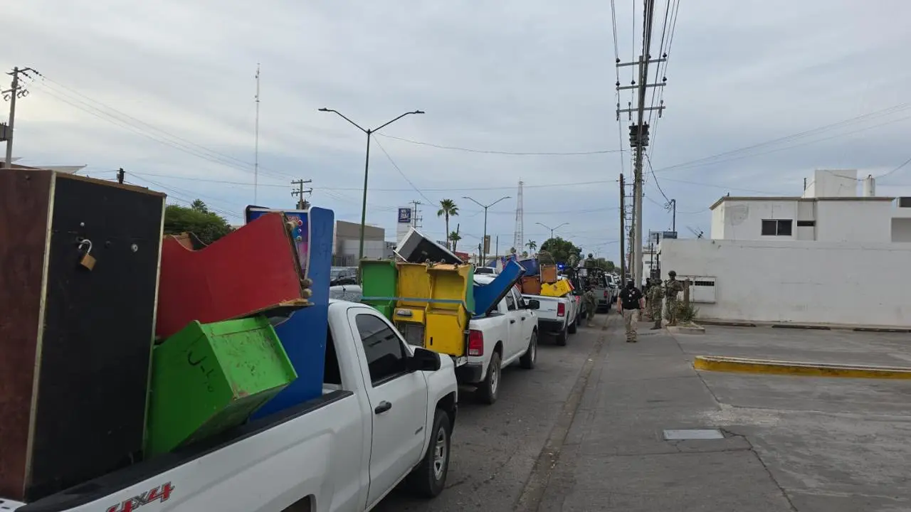 Decomisan máquinas tragamonedas en Ciudad Obregón