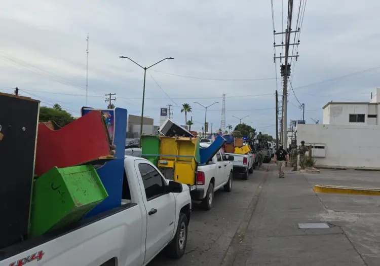 Decomisan máquinas tragamonedas en Ciudad Obregón