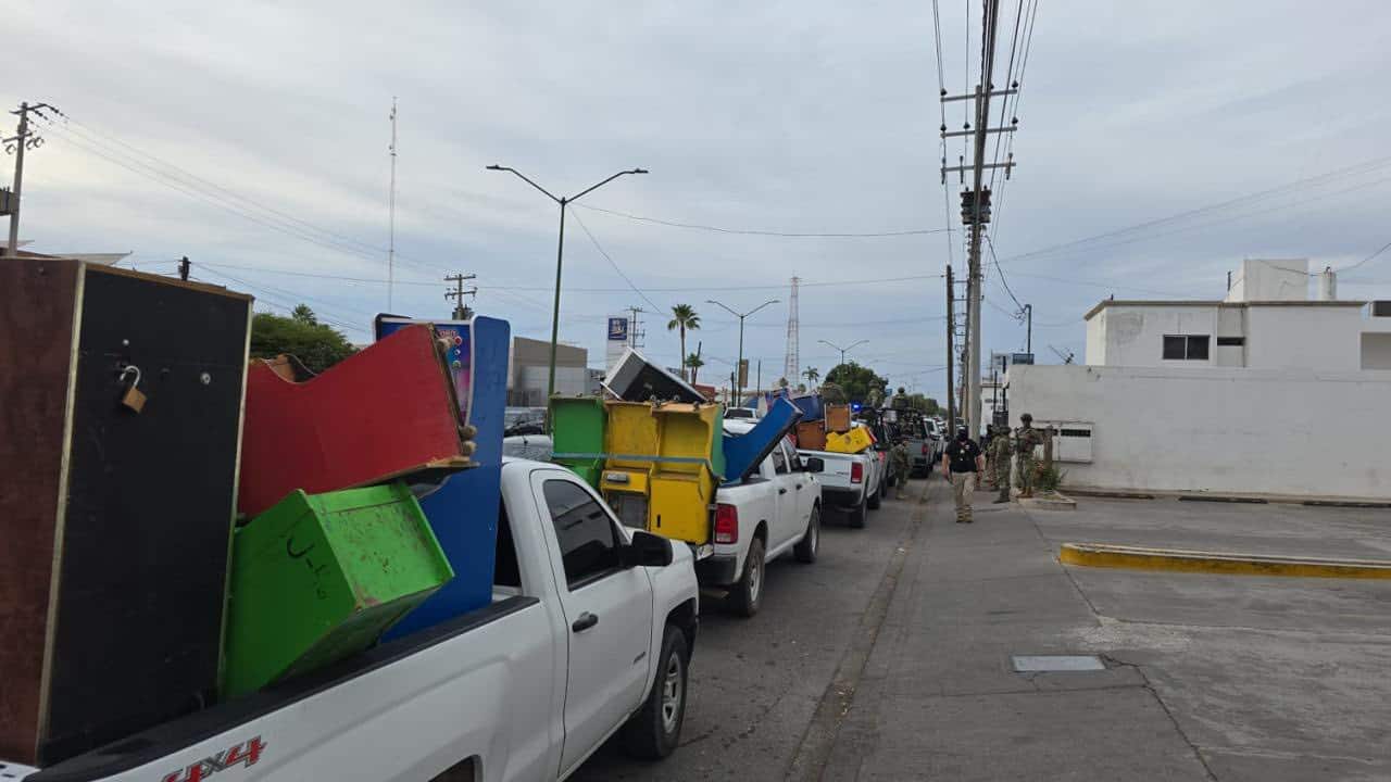 Decomisan máquinas tragamonedas en Ciudad Obregón