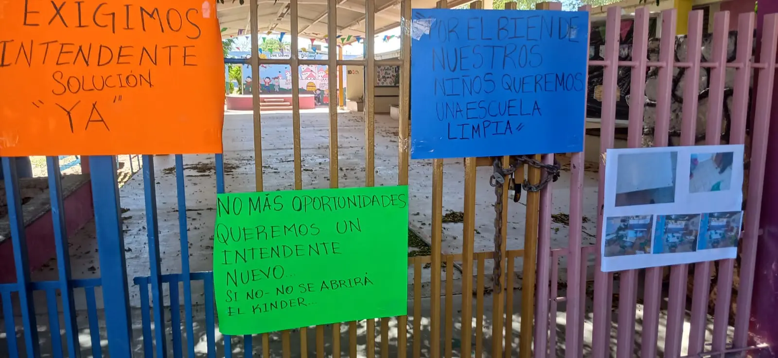 Padres de familia toman escuela en Pueblo Yaqui