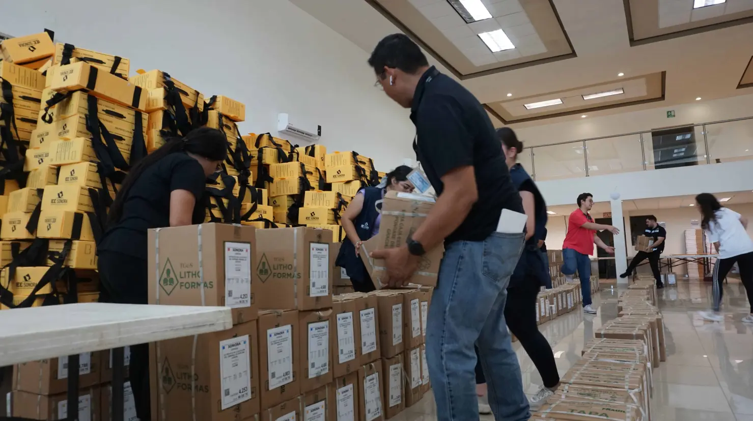 Llegan boletas electorales a Cajeme