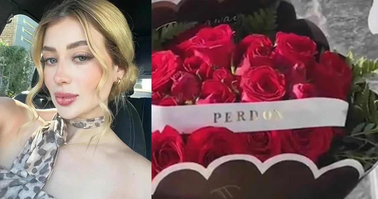 ¿Quién dejó el ramo de rosas rojas con mensaje de perdón en la estética de Valeria Márquez? | VIDEO