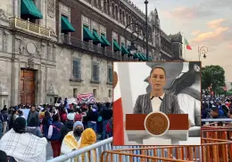 CNTE bloquea acceso a periodistas a Palacio Nacional y trata de impedir la Mañanera del Pueblo