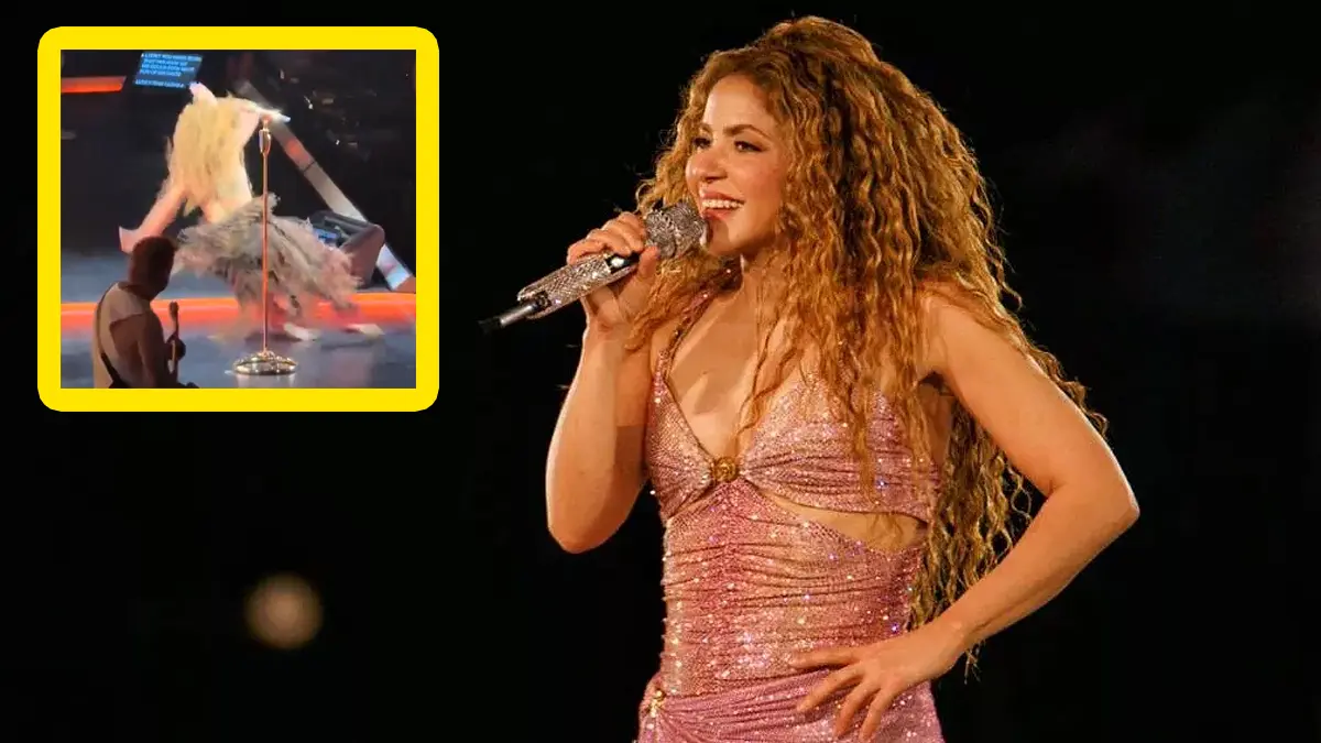 VIDEO | Shakira cae en escenario durante concierto en Canadá y esta fue su reacción