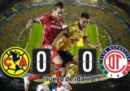 América y Toluca empatan a cero en la ida de la final del Clausura 2025