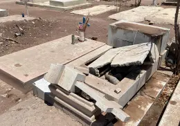Vandalismo incrementa en panteón las Piedritas