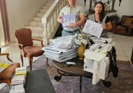 Entrega INE paquetes electorales a presidentes de casillas
