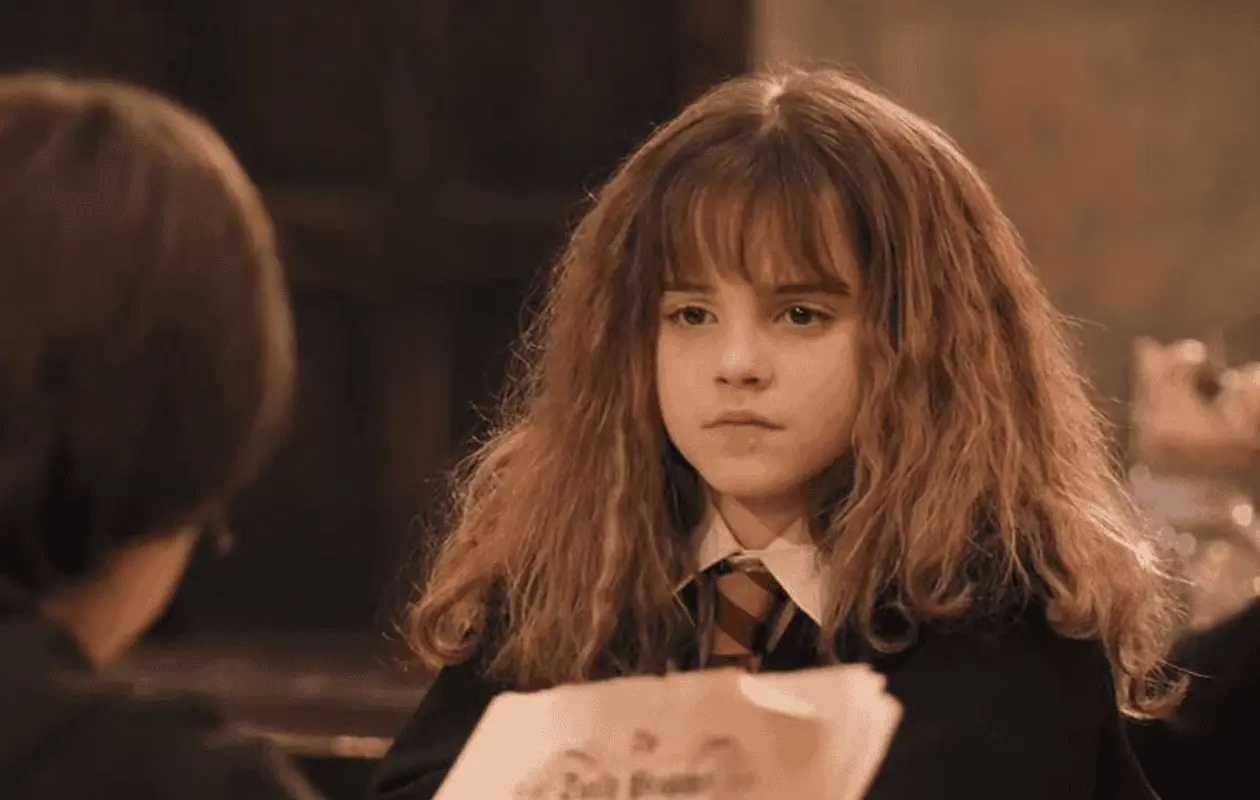 Hermione es uno de los personajes principales de la saga de Harry Potter.