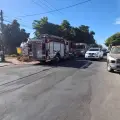 Se registra fuerte incendio al norte de Ciudad Obregón